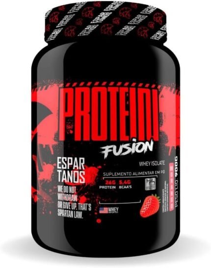 Whey Protein Fusion Isolate 900g - Espartanos (900G, Morango)